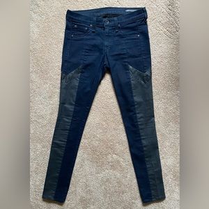 rag & bone jeans | Grand Prix Motocross Skinny Jeans Leather